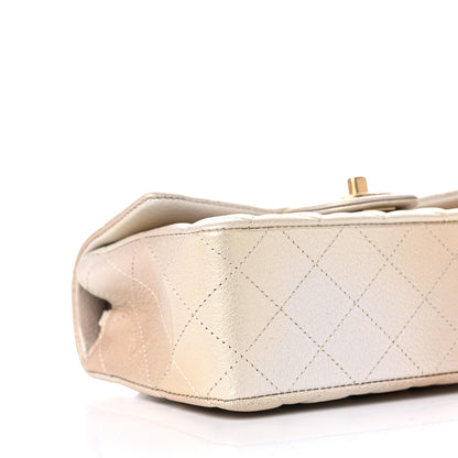 Chanel Metallic Goatskin Quilted Mini Rectangular Flap Gold 8 of 10