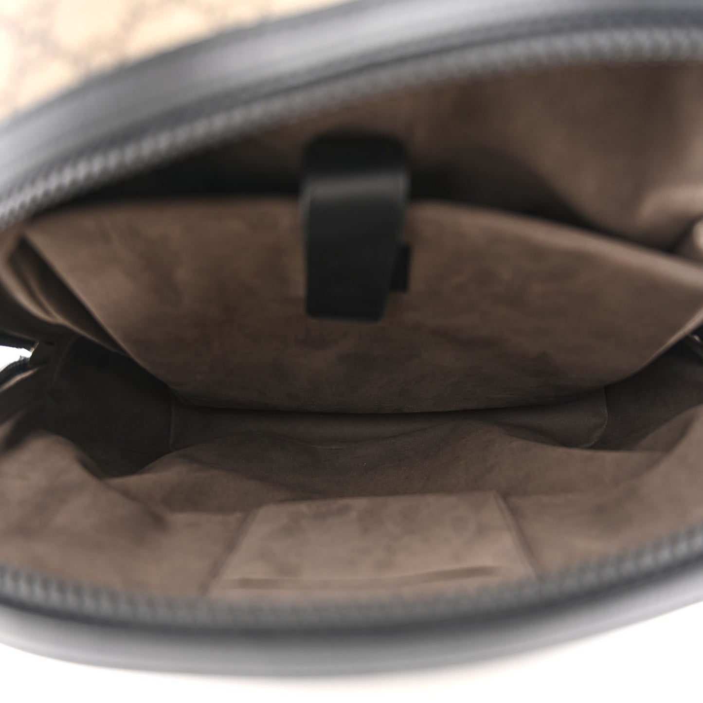 GG Supreme Monogram Medium Backpack Black