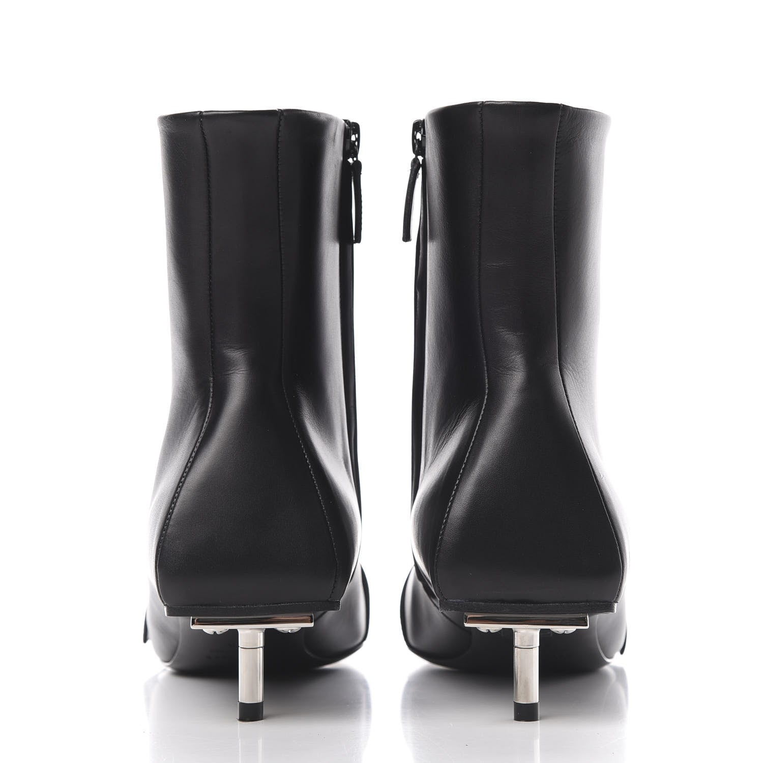 Balenciaga Shiny Calfskin 40mm Belt Booties 38.5 Black 7 of 11