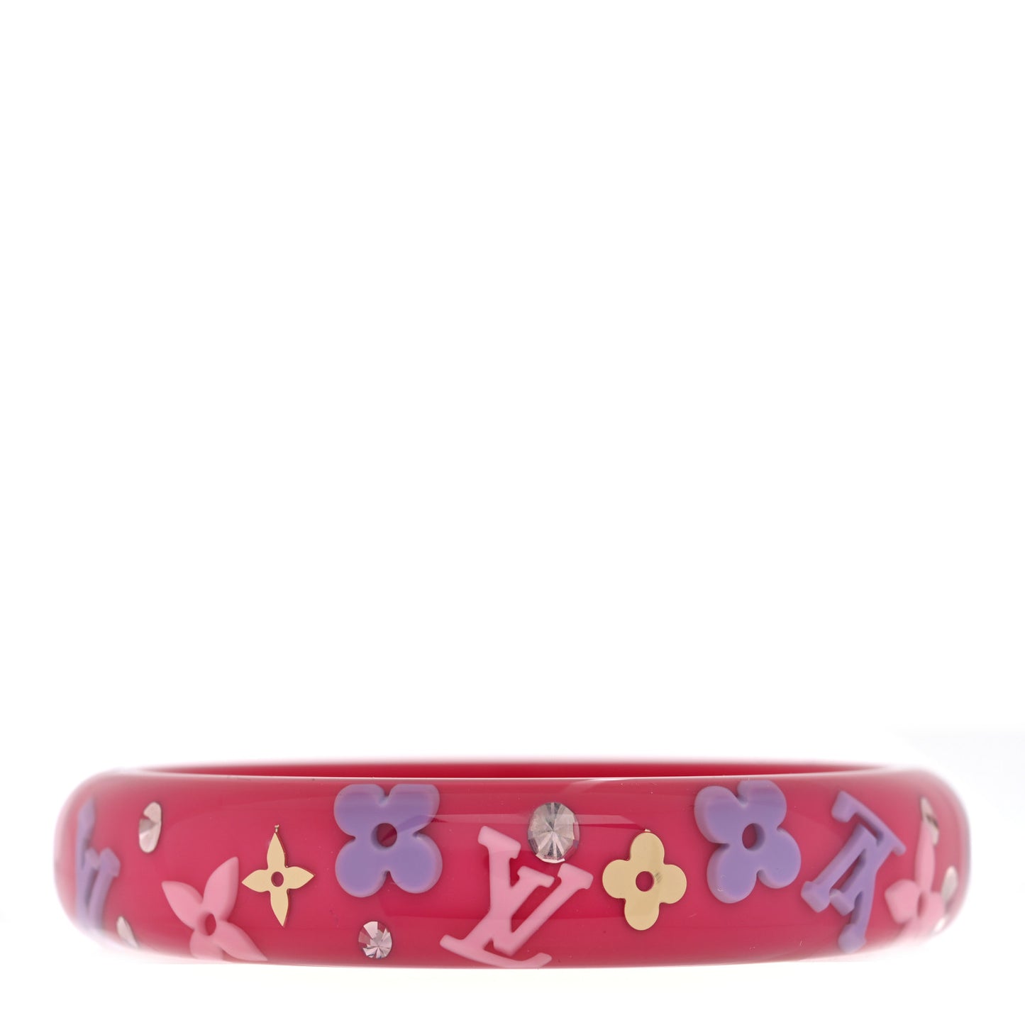 Resin Swarovski Large Inclusion Bracelet GM Rose Pop