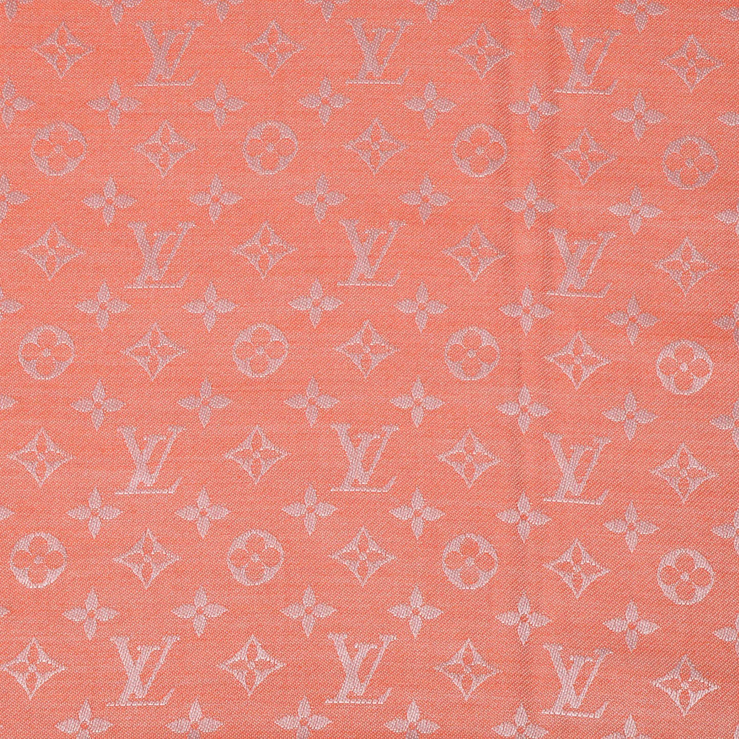 Wool Silk Monogram Denim Shawl Piment