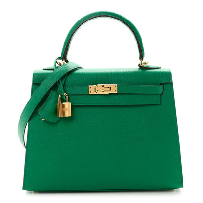Hermes Epsom Kelly Sellier 25 Vert Jade 1 of 11