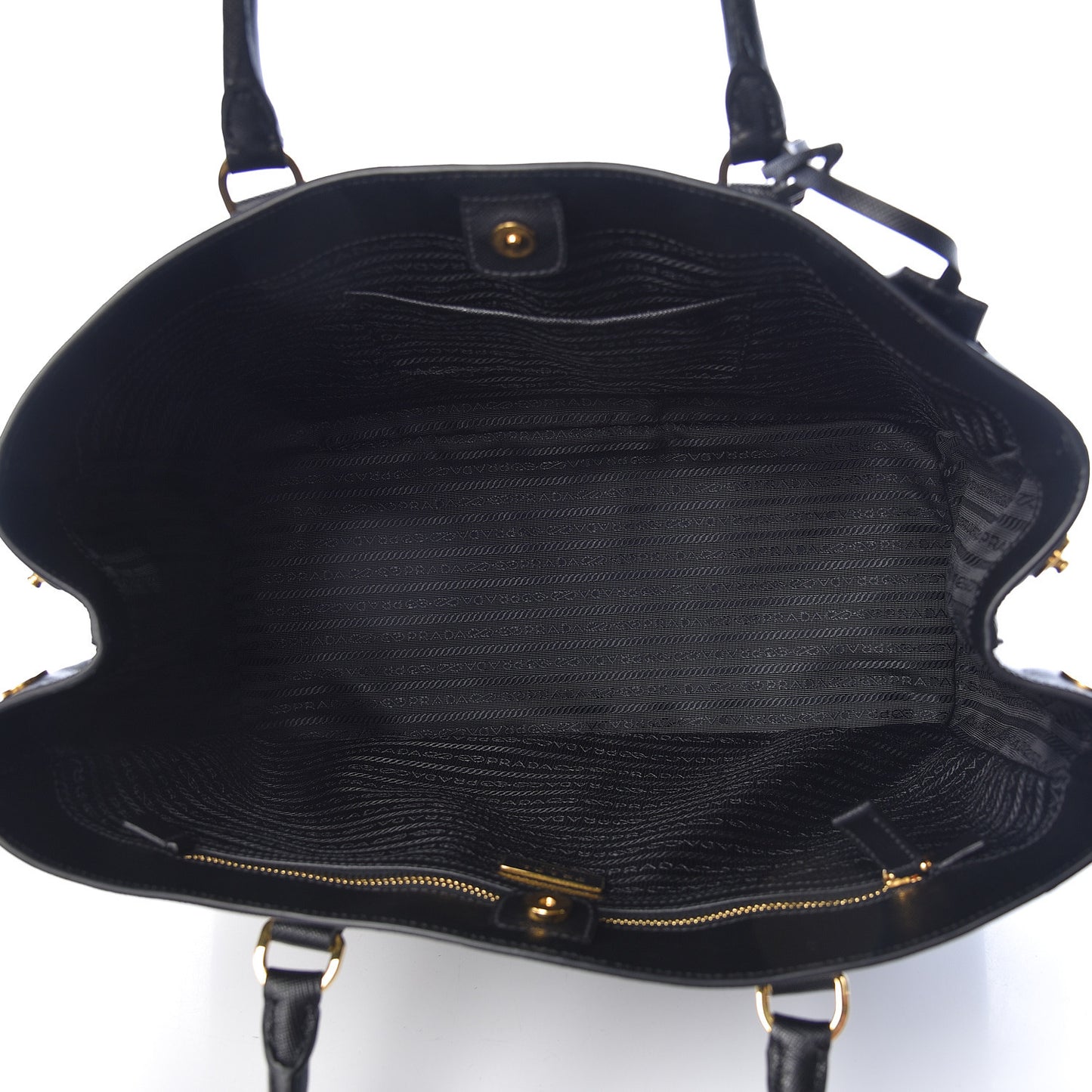 Saffiano Lux Large Tote Black