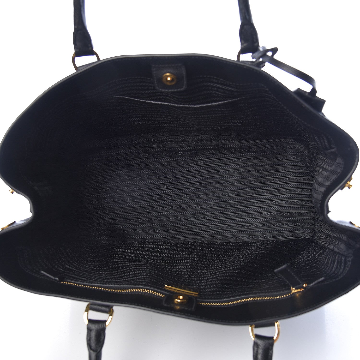 Prada Saffiano Lux Large Tote Black 5 of 10