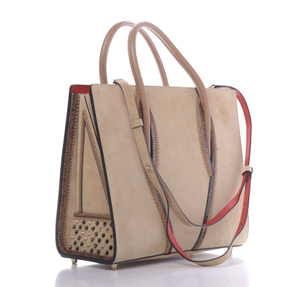 Christian Louboutin Trepointe Suede Large Paloma Ivory 3 of 14