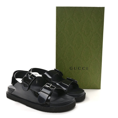 Gucci Rubber Mini Double G Womens Isla Dad Sandals 41 Black 10 of 10