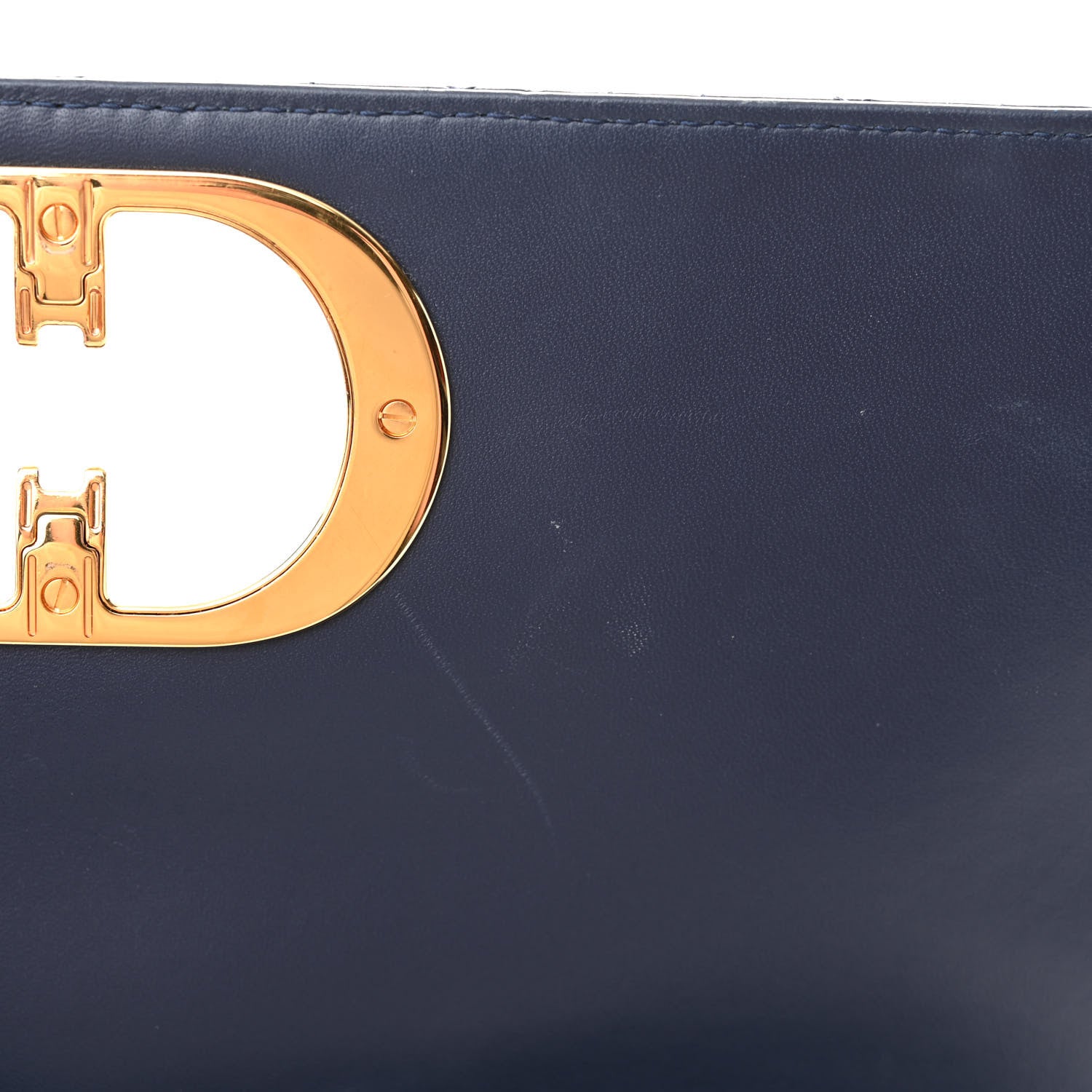 Christian Dior Lambskin Cannage Gradient Large Caro Bag Indigo Blue 14 of 15