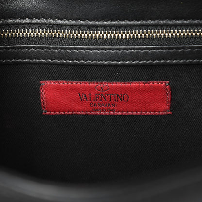 Valentino Garavani Vitello Medium Glam Lock Rockstud Flap Black 6 of 7