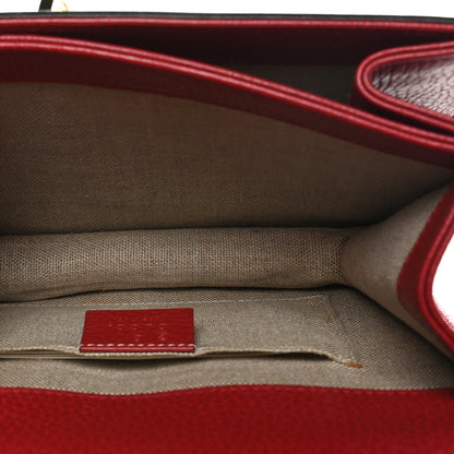 Gucci Dollar Calfskin Small Interlocking G Shoulder Bag Red 5 of 10