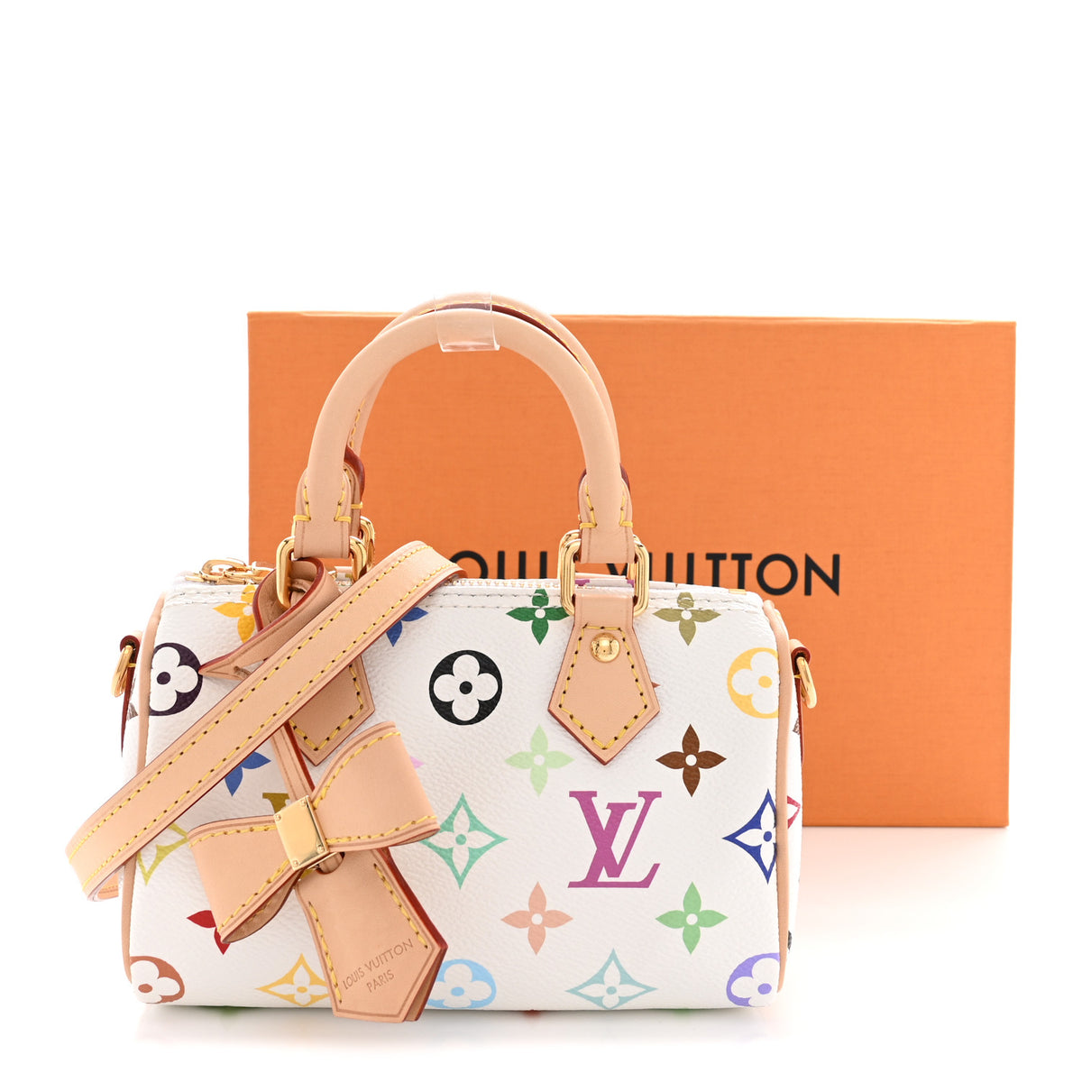 LV X TM Monogram Multicolor Nano Speedy White