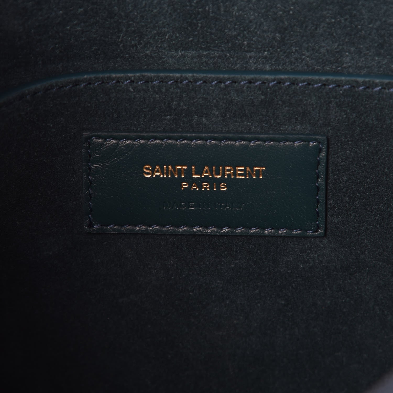 Saint Laurent Suede Amalia Flap Shoulder Bag Dark Turquoise 6 of 10