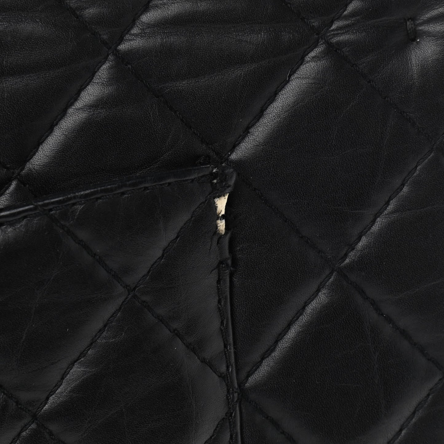Aged Calfskin Quilted 2.55 Reissue 226 Flap Black