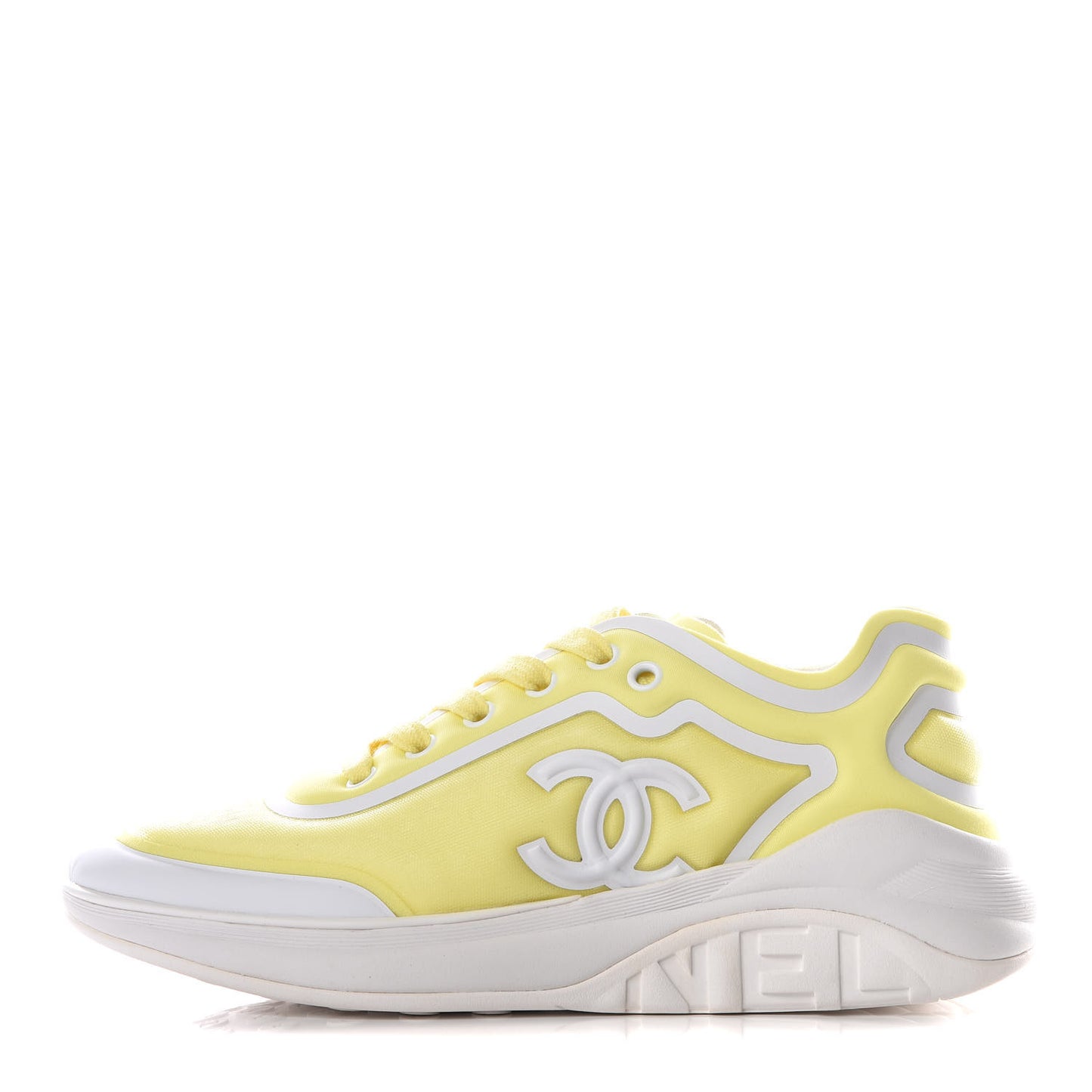 Lycra Fabric CC Sneakers 36.5 Yellow