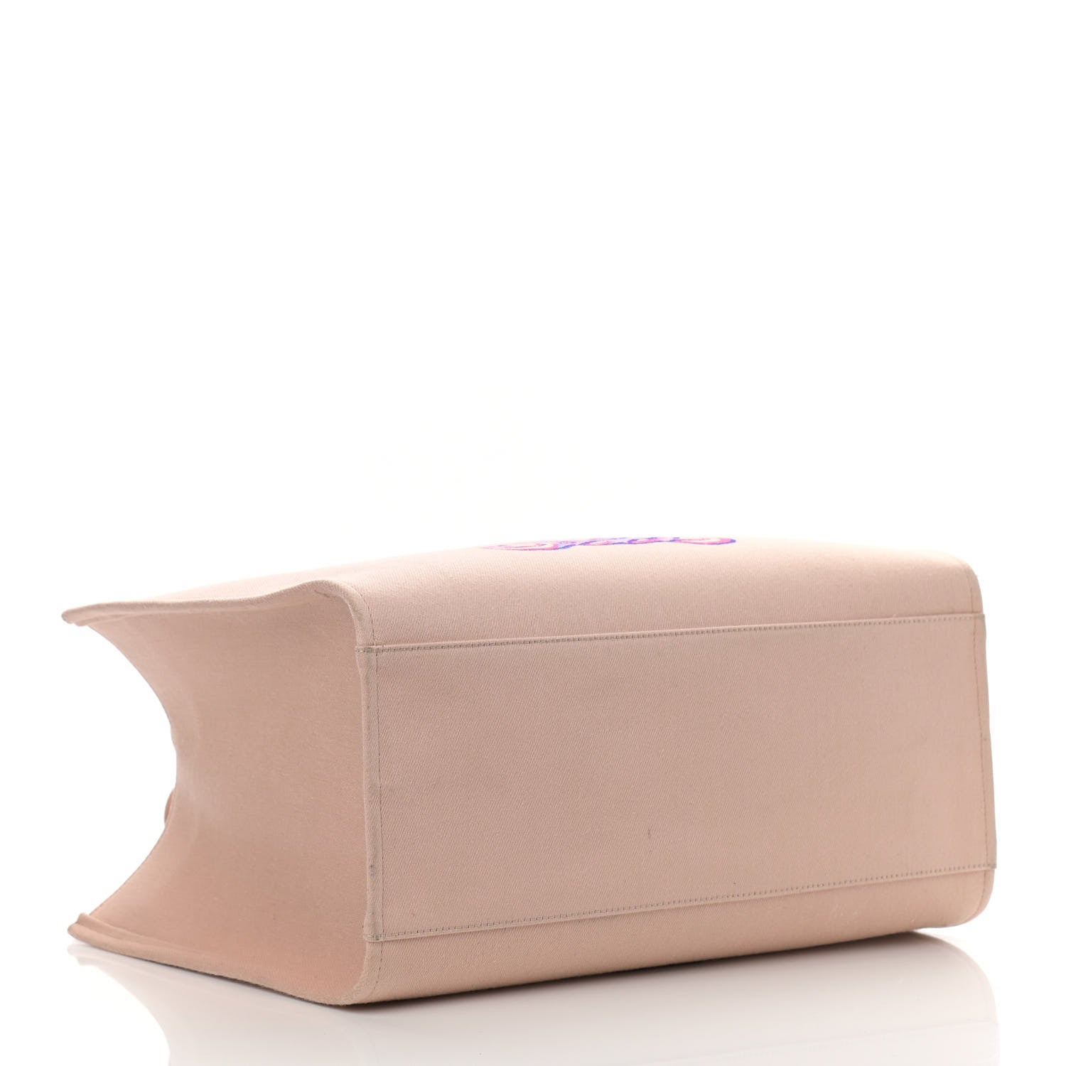 Versace Canvas Calfskin Large Medusa Pop Cabas Tote Beige 4 of 11