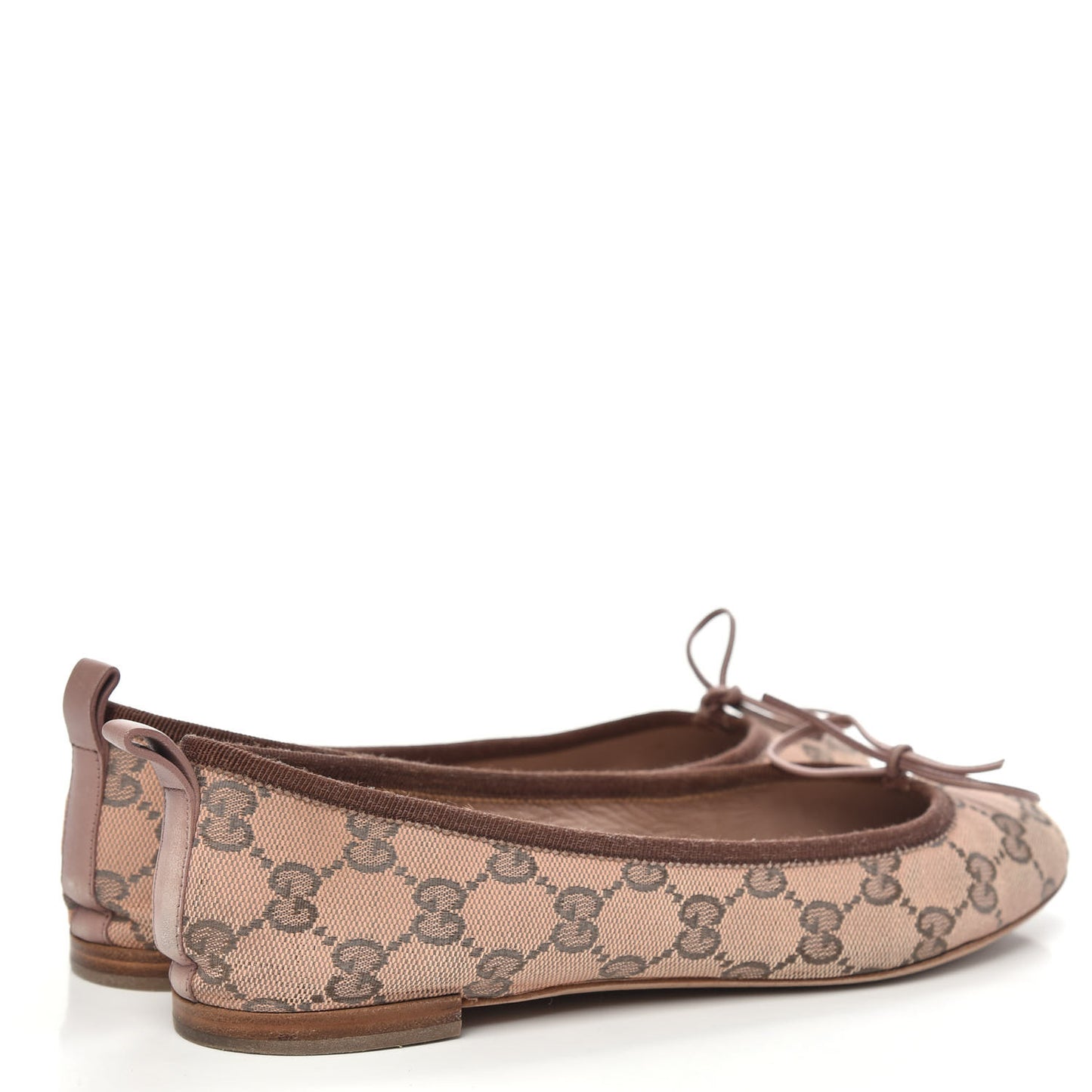 Monogram Ballet Flats 37.5 Dark Brown