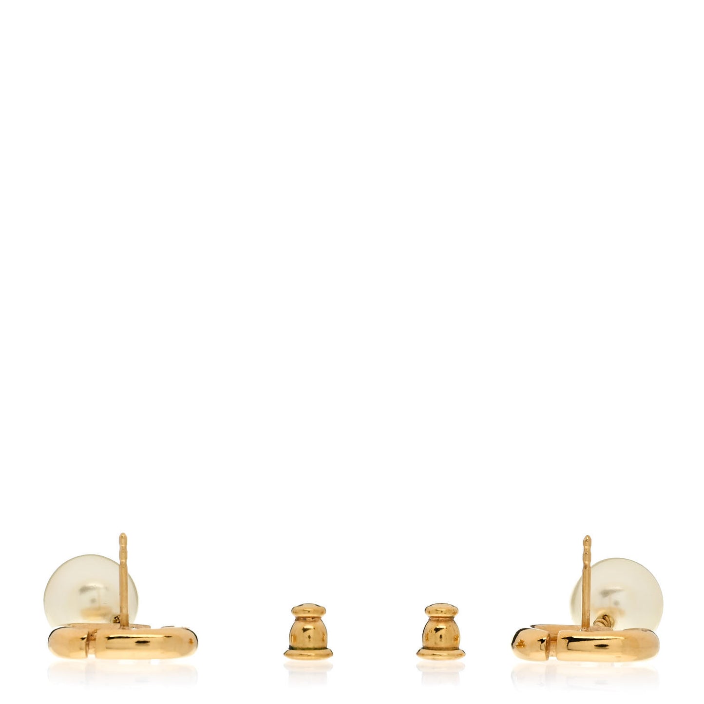 Pearl CD Earrings Gold