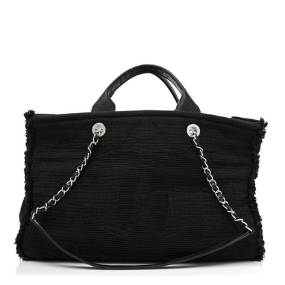 Chanel Canvas Large Double Face Shopping Tote Black 1 of 9