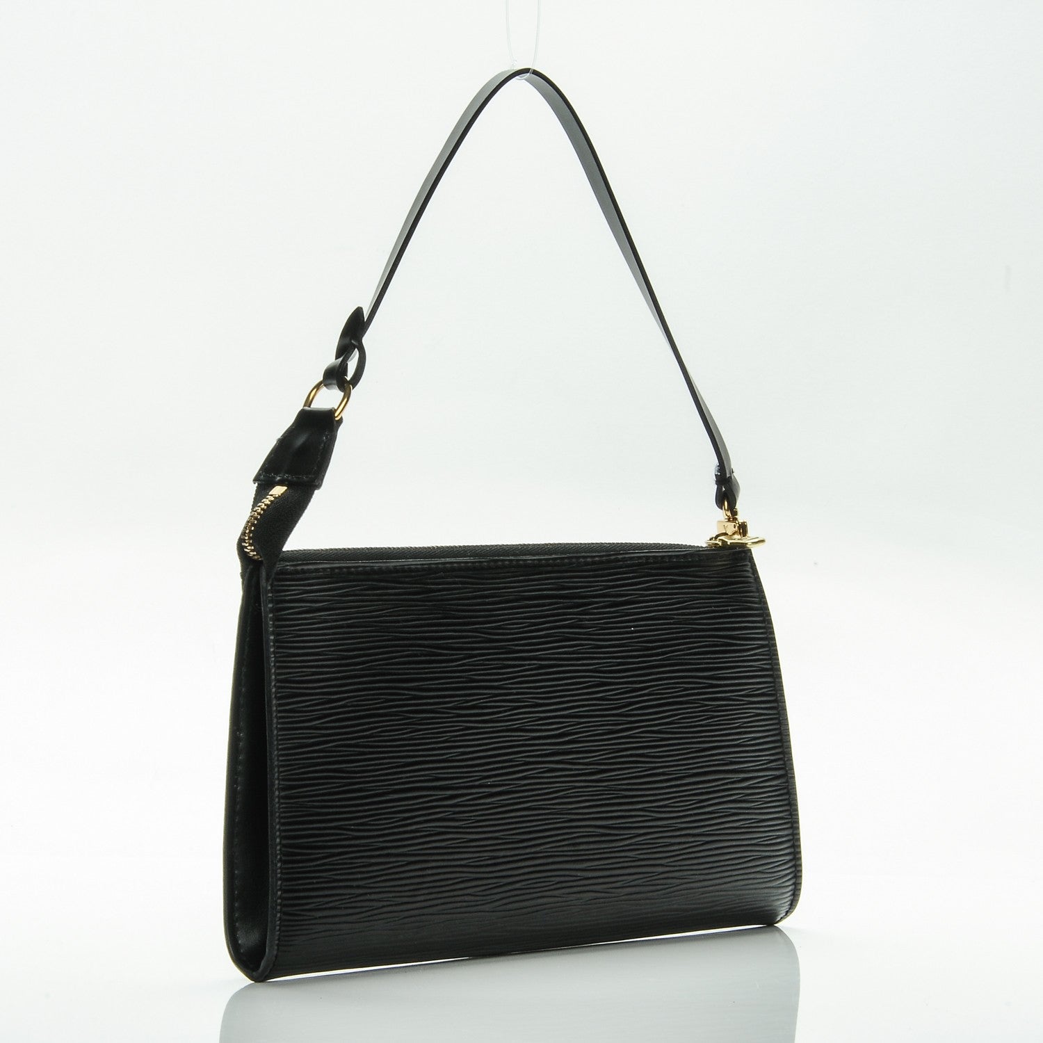 Louis Vuitton Epi Pochette Accessories 24 Black 3 of 7