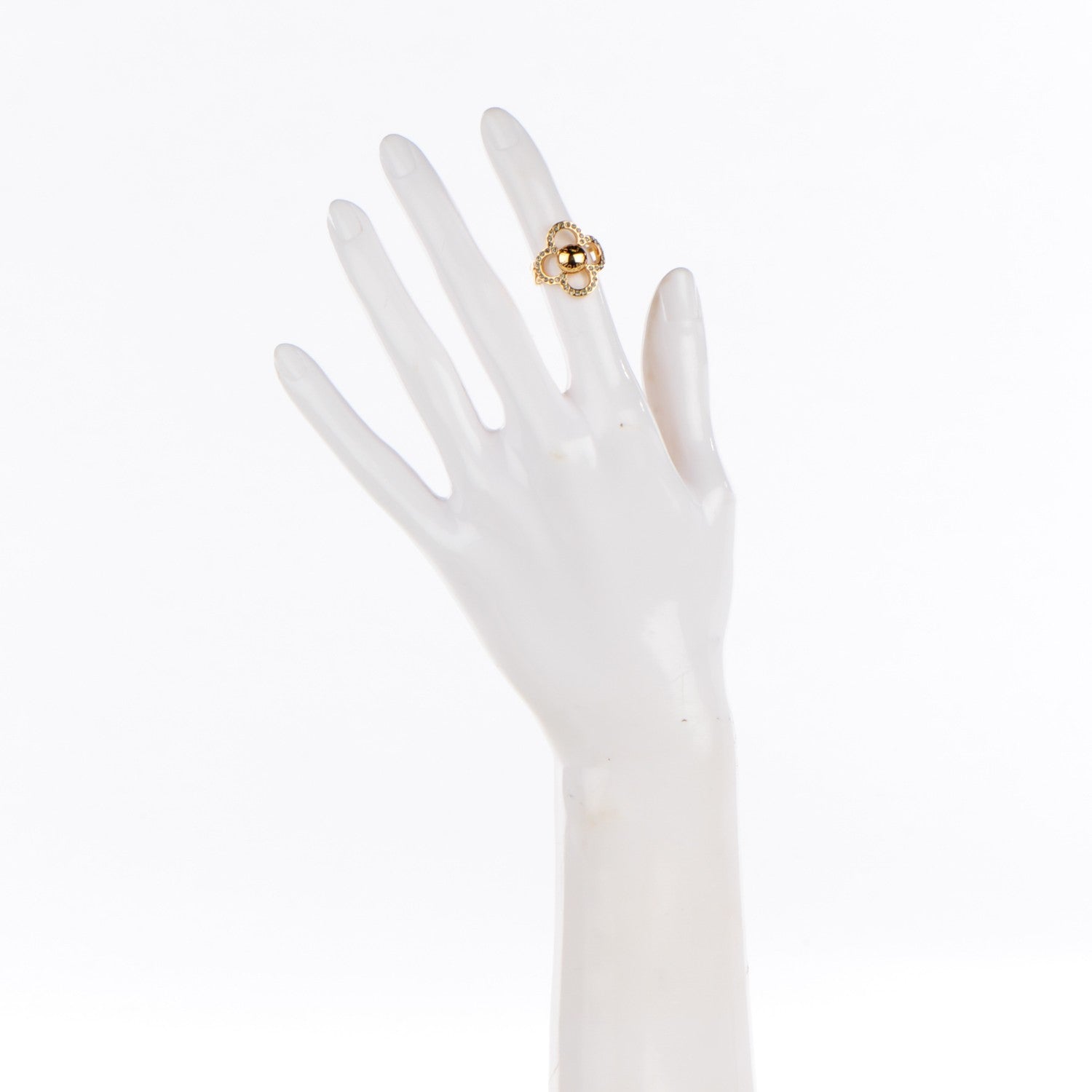 Louis Vuitton Strass Encrusted Flower Power Ring S 2 of 5
