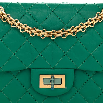 Chanel Aged Calfskin Quilted 2.55 Reissue Mini Flap Green 7 of 8