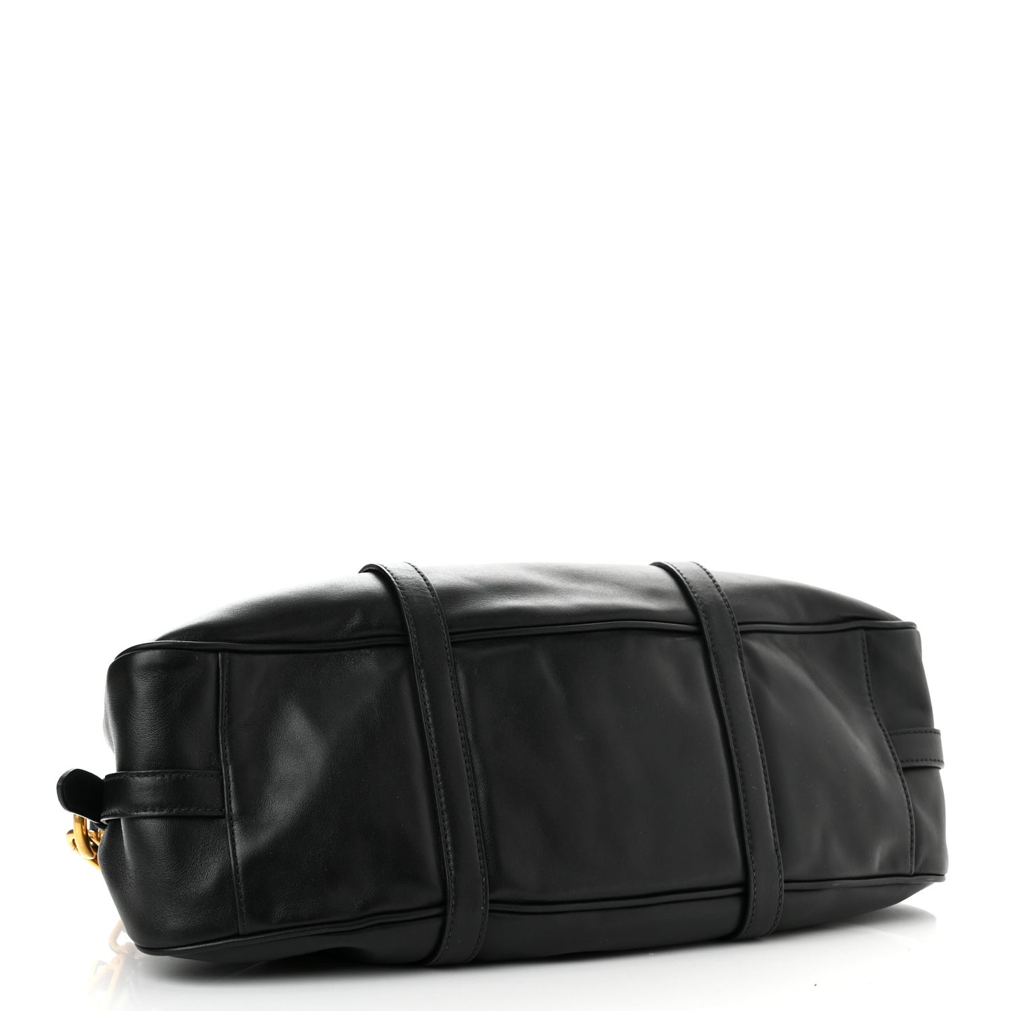 Soft Calf Shopping Satchel Black