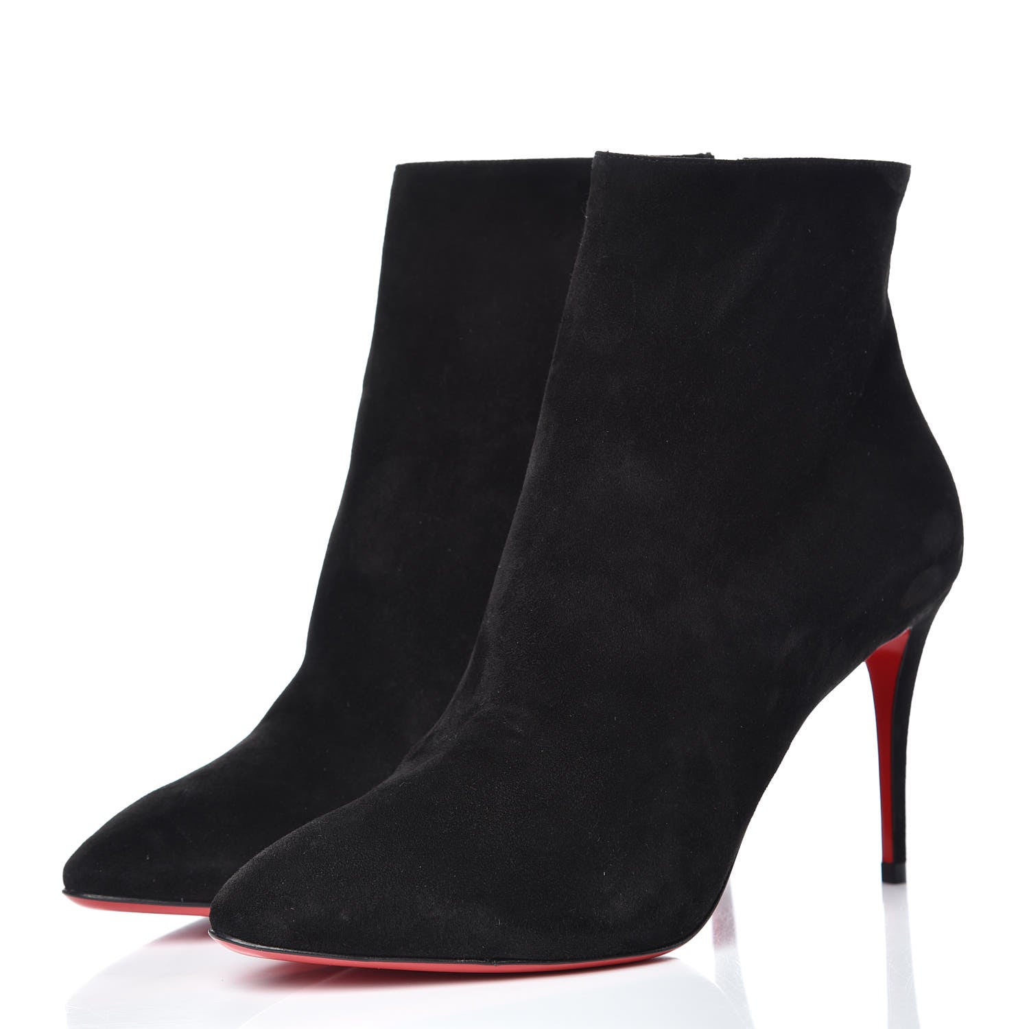 Christian Louboutin Veau Velours Eloise Booty 85 Ankle Boots 39 Black 3 of 10