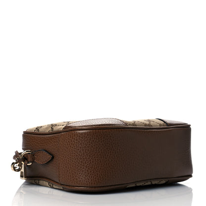 Gucci Monogram Mini Bree Messenger Bag Beige Tabacco 4 of 11