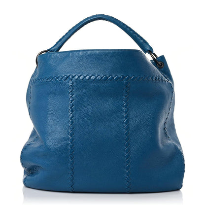 Bottega Veneta Washed Cervo Deerskin Large Hobo Blue 1 of 18