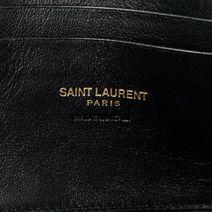 Saint Laurent Grain De Poudre Matelasse Monogram Mini Lou Camera Bag Dark Beige 6 of 10