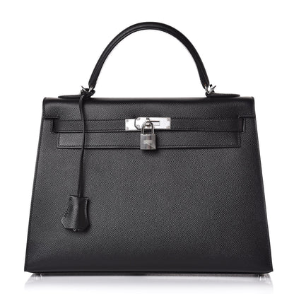Hermes Epsom Kelly Sellier 32 Black 1 of 35