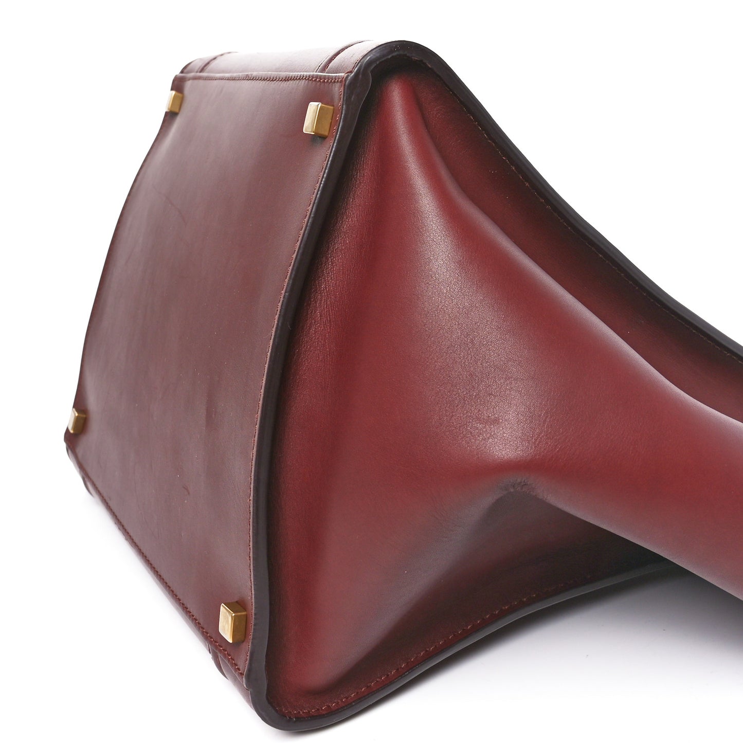 Supple Calfskin Medium Phantom Luggage Burgundy