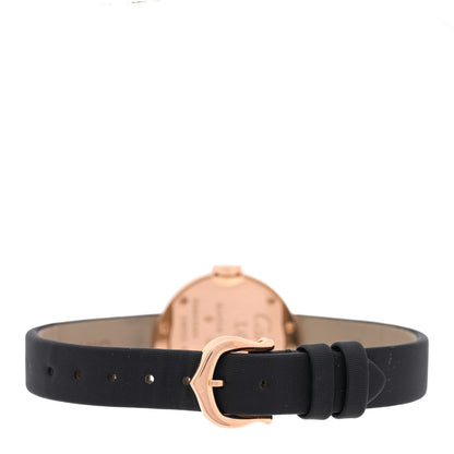 Cartier 18K Pink Gold Satin Diamond 23mm LOVE Quartz Watch Black 3 of 4