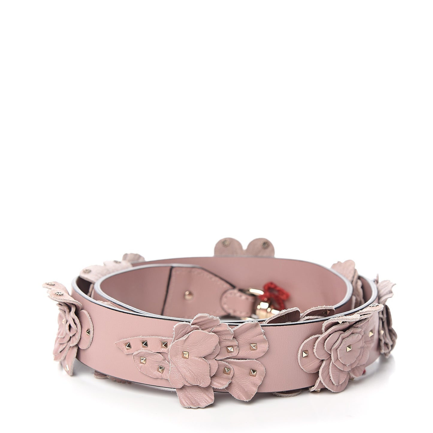 Vitello Floral Rockstud Strap Pink
