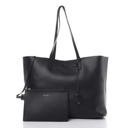Saint Laurent Calfskin Large Shopping Tote Black 3 of 12