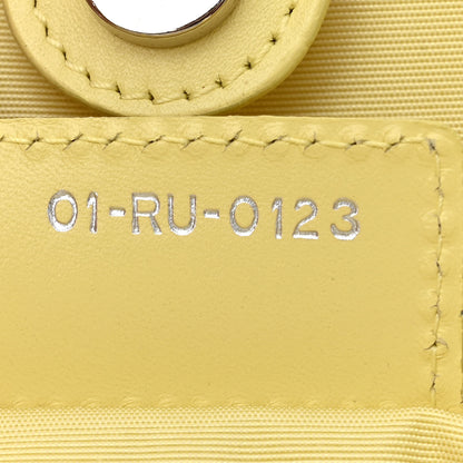 Christian Dior Coated Canvas Cannage Medium Panarea Tote Light Yellow 7 of 11