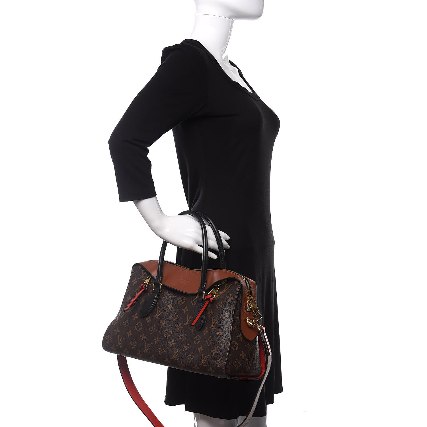 Louis Vuitton Monogram Tuileries Caramel Rouge 2 of 10