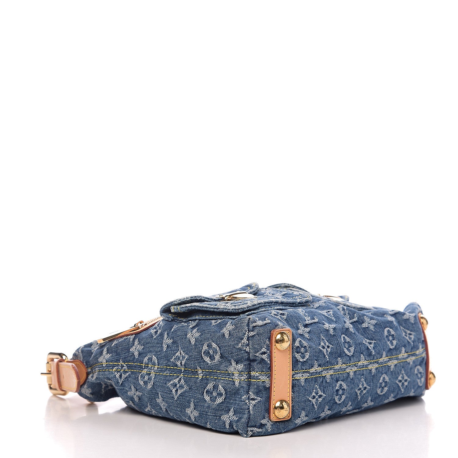 Louis Vuitton Monogram Denim Baggy PM Blue 3 of 9