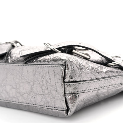 Givenchy Metallic Calfskin Small Voyou Bag Silver 10 of 10