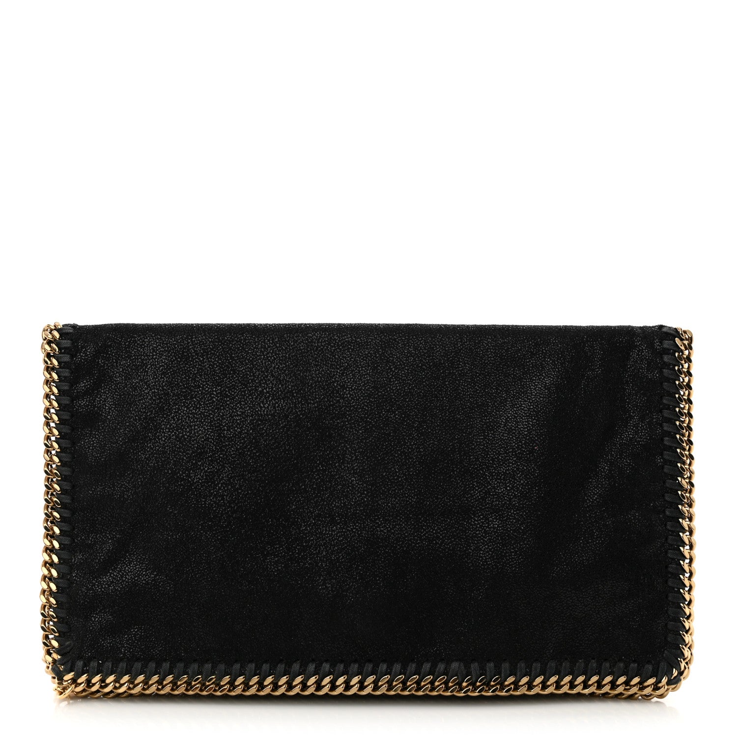Stella McCartney Shaggy Deer Falabella Fold Over Clutch Black 1 of 10