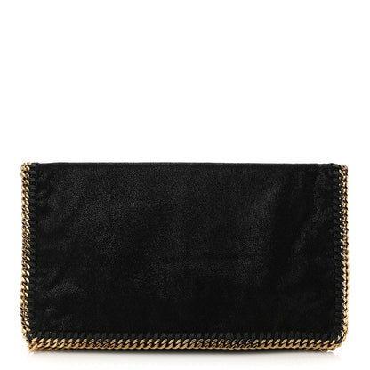 Stella McCartney Shaggy Deer Falabella Fold Over Clutch Black 1 of 10