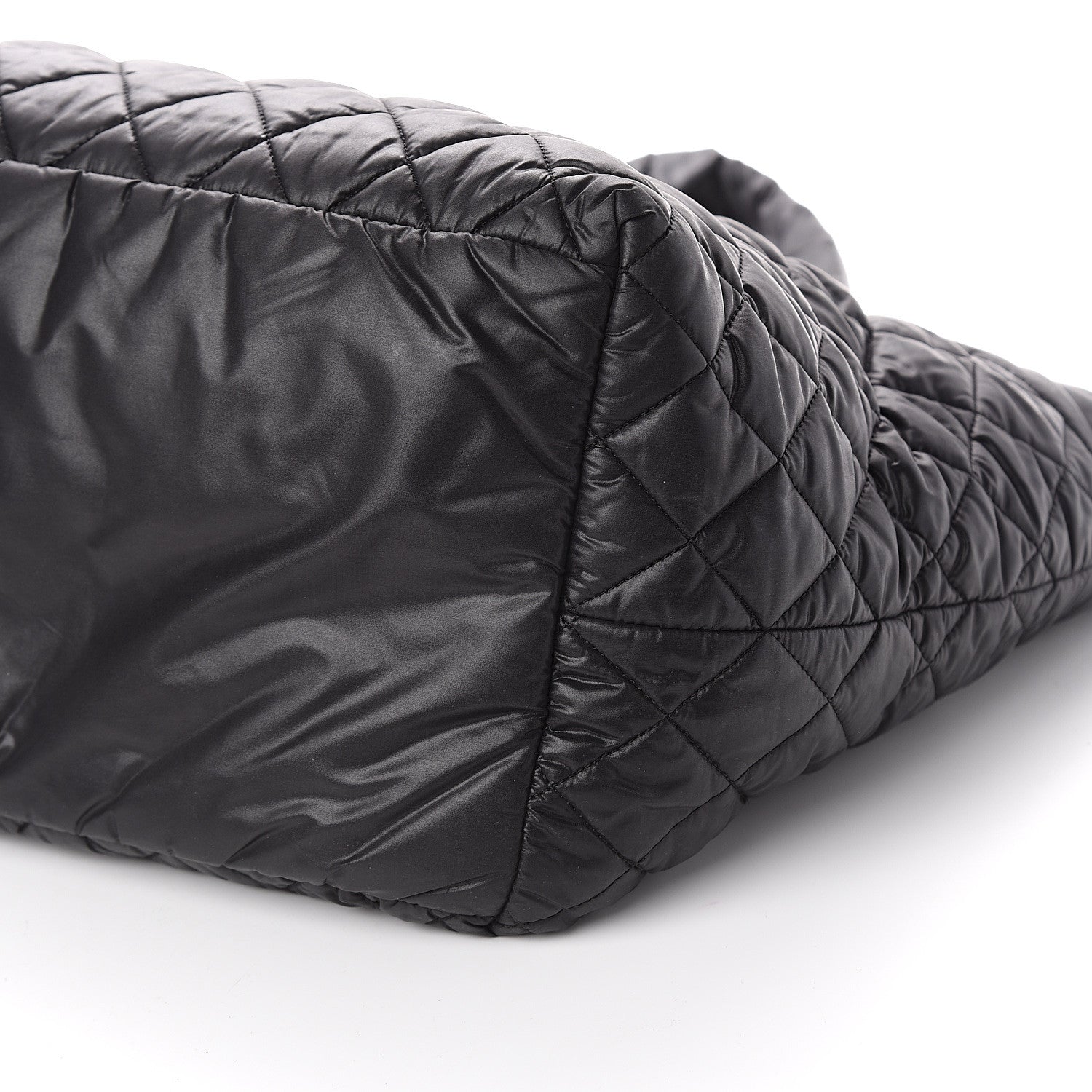 Chanel Nylon Quilted Large Coco Cocoon Tote Black 8 of 8