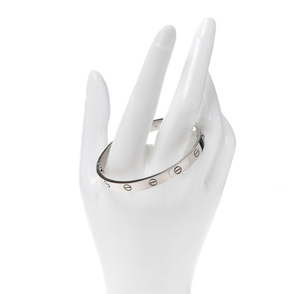 Cartier 18K White Gold LOVE Bracelet 17 2 of 5