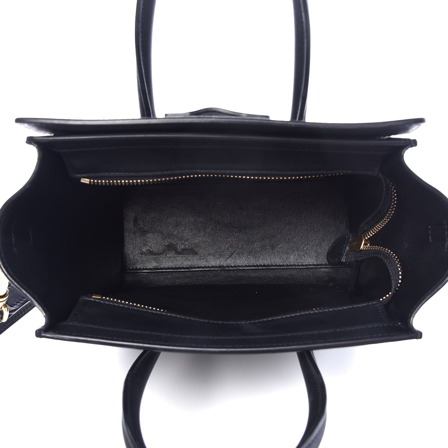 Celine Smooth Calfskin Nano Luggage Black 5 of 14