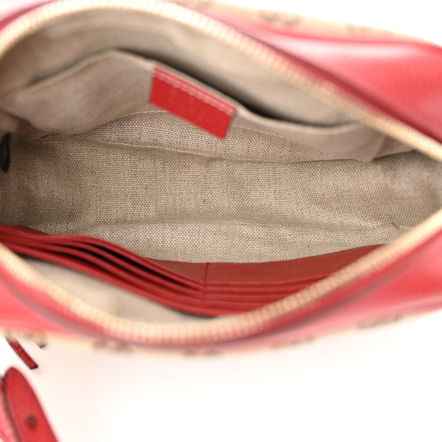 Gucci Monogram Mini Bree Messenger Bag Red 5 of 11