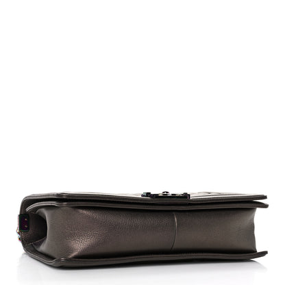 Chanel Iridescent Goatskin Quilted New Medium Boy Flap Bronze 3 of 9