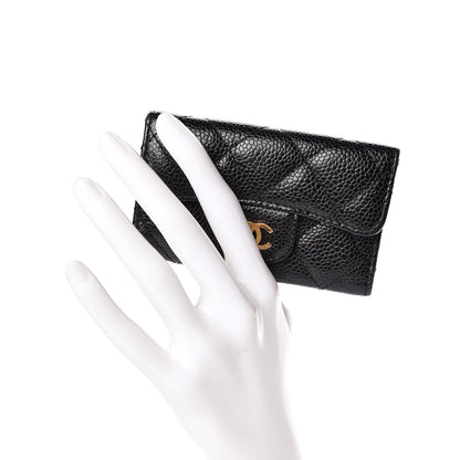 Chanel Caviar Quilted 6 Key Holder Black 2 of 10