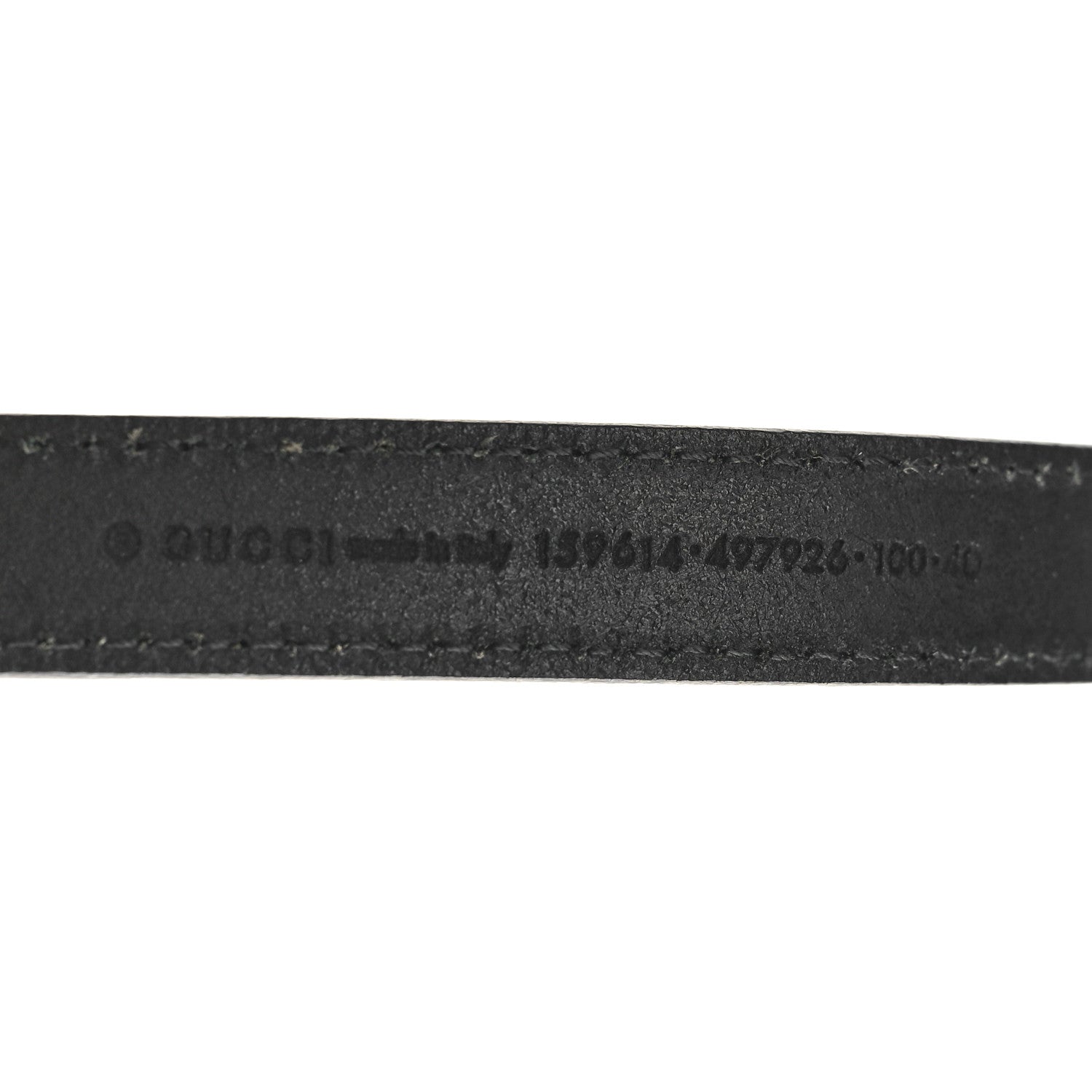Gucci Calfskin Interlocking G Belt 100 40 Black 4 of 7