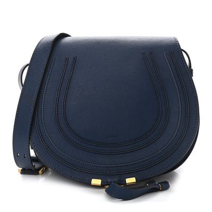 Chloe Calfskin Medium Marcie Round Crossbody Bag Royal Navy 1 of 9