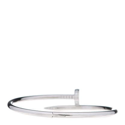Cartier 18K White Gold Diamond Juste Un Clou Bracelet 18 3 of 5
