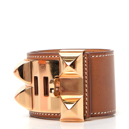 Hermes Barenia Collier de Chien CDC Bracelet XS Fauve 3 of 6